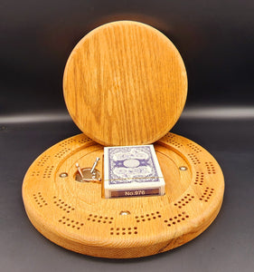 Round Cribbage Board