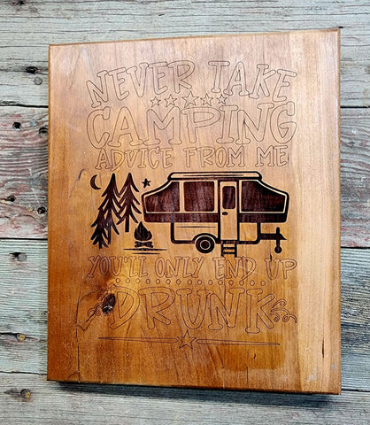 Camping Advice Sign
