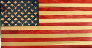 Color American Flag Wall Piece