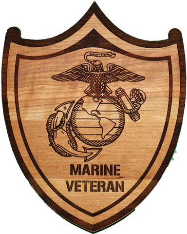 Laser Cut Marine Veteran Plaque